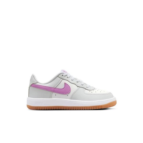 Kids' Nike Force 1 Low Sneakers Little 3 Regular White/Lt Magenta-Off White