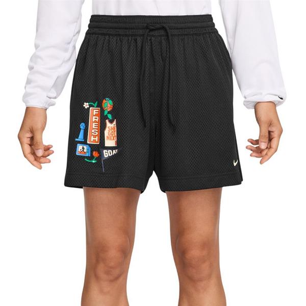 Women's Nike Essential Fresh Shorts XLarge Black/Pale Ivory