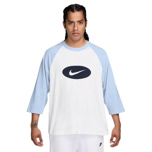 Men's Nike Club 3Q Raglan 3/4 Sleeve T-Shirt - Primary Image