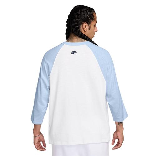Men's Nike Club 3Q Raglan 3/4 Sleeve T-Shirt - Primary Image