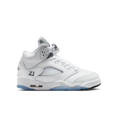 Big Kids' Air Jordan 5 Retro OG "White Metallic" Sneakers