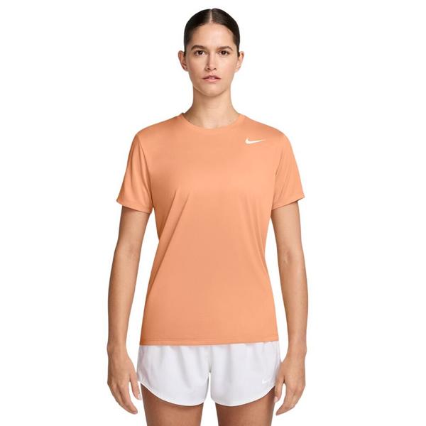 Women's Nike Dri-FIT T-Shirt Small Orange Pulse/White