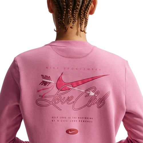 Women's Nike Sportswear Club Fleece Valentines Day Crewneck Sweatshirt - Primary Image