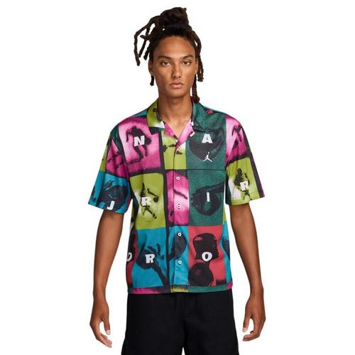 Men's Jordan Brooklyn All-Over Print Button Up Shirt - Primary Image