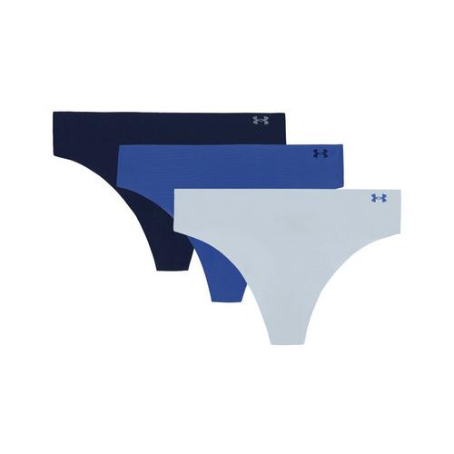 Women's Under Armour Pure Stretch No Show 3 Pack Thong - Primary Image