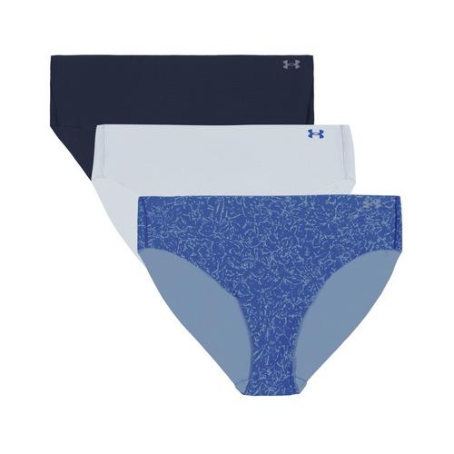 Women's Under Armour Pure Stretch No Show 3 Pack Bikini Underwear - Primary Image
