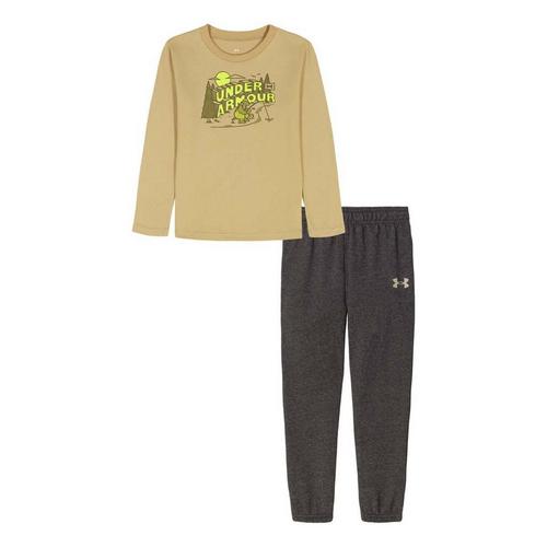Toddler Under Armour Bear Fishing Long Sleeve T-Shirt and Sweatpants Set - Primary Image