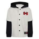 Kids' Under Armour Baseball Jersey Full Snap Sweatshirt - Thumbnail 1 of 2
