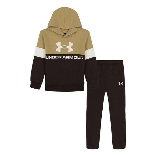 Kids' Under Armour Rival Color Block Hoodie and Sweatpants Set - Primary Image