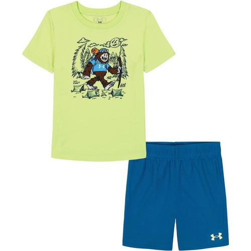 Baby Under Armour Biggie Hike T-Shirt and Shorts Set - Primary Image