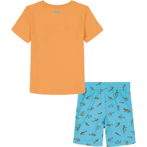 Baby Under Armour Lure Logo T-Shirt and Shorts Set - Primary Image