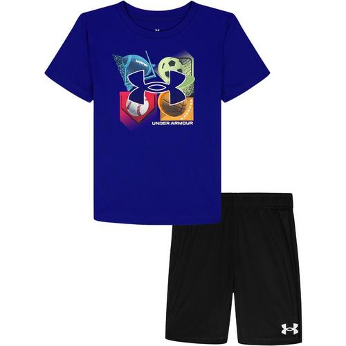 Toddler Under Armour Tech 4 Baller T-Shirt and Shorts Set - Primary Image