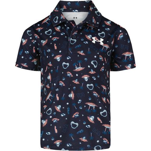 Boys' Under Armour Matchplay Printed Polo - Primary Image