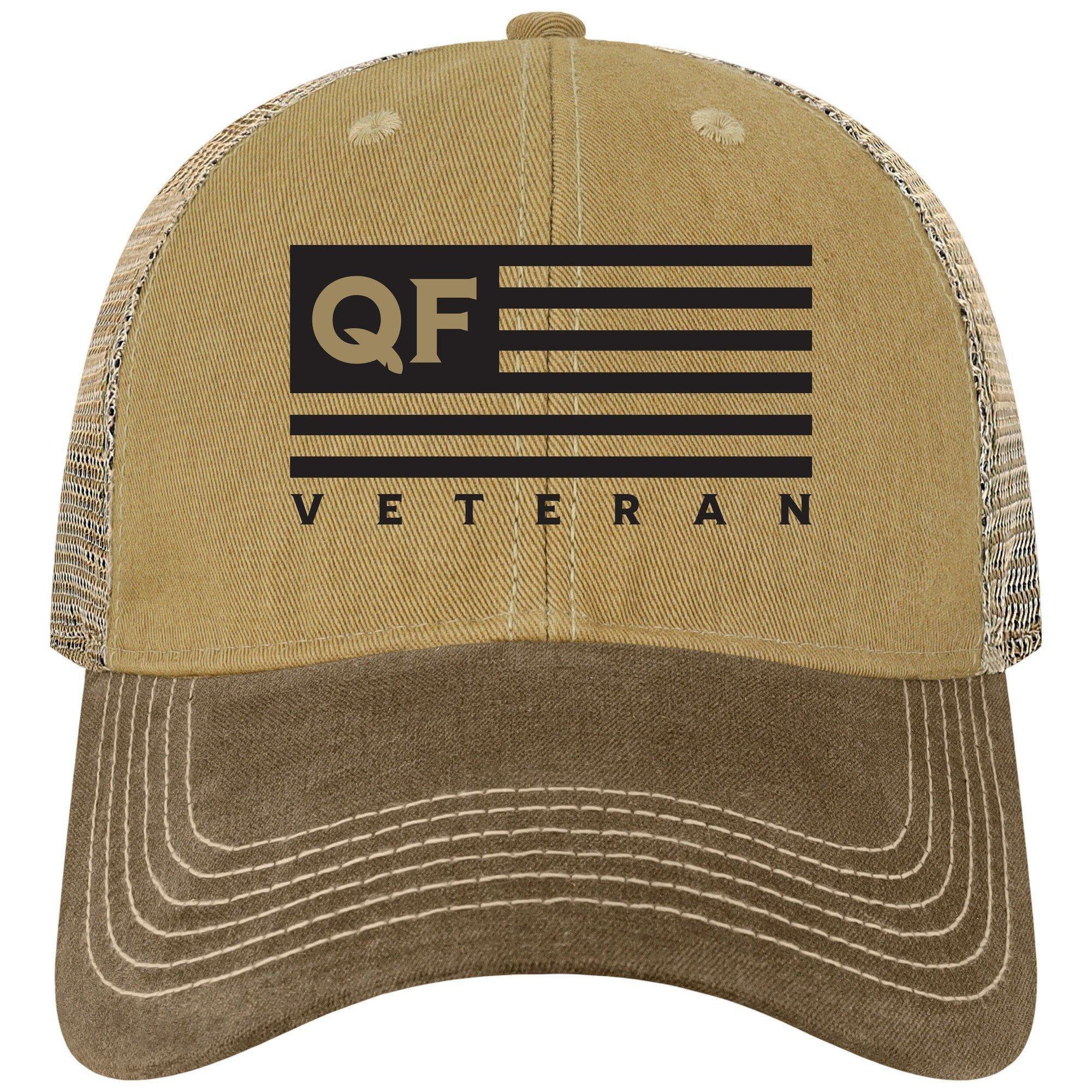 Adult Quail Forever Veteran Snapback Trucker Hat - Legacy