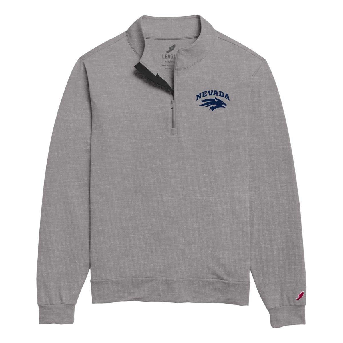 League Collegiate Nevada Wolf Pack All Day Long Sleeve 1/4 Zip