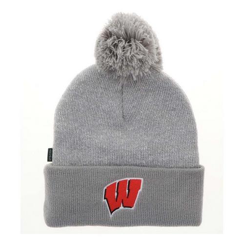 Legacy Athletic Kids' Wisconsin Badgers Pom Cuff Beanie - Primary Image