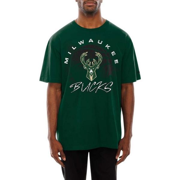 New Era Milwaukee Bucks Sport Night T-Shirt