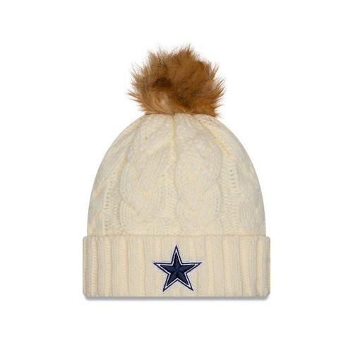 New Era Women's Dallas Cowboys Fur Pom Beanie - Primary Image
