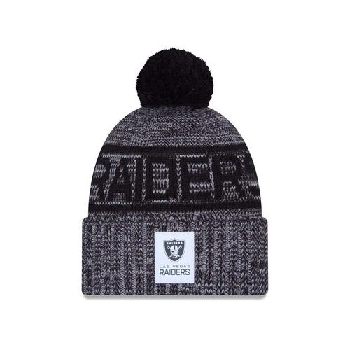 New Era Las Vegas Raiders 2025 Sideline Alternate Pom Beanie - Primary Image