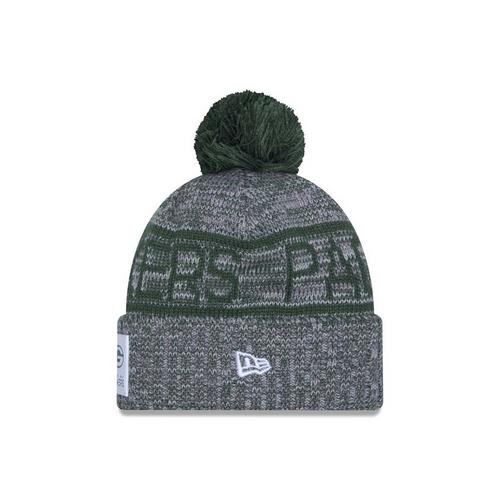 New Era Green Bay Packers 2025 Sideline Alternate Pom Beanie - Primary Image