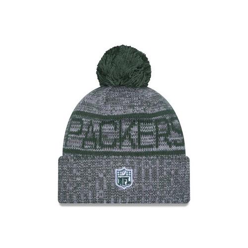 New Era Green Bay Packers 2025 Sideline Alternate Pom Beanie - Primary Image
