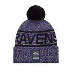 New Era Baltimore Ravens 2025 Sideline Pom Beanie - Thumbnail 1 of 3
