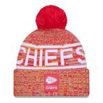 New Era Kids' Kansas City Chiefs 2025 Sideline Cold Weather Pom Beanie - Thumbnail 1 of 3