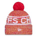 New Era Kids' Kansas City Chiefs 2025 Sideline Cold Weather Pom Beanie - Thumbnail 2 of 3