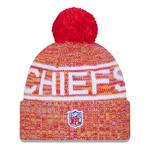 New Era Kids' Kansas City Chiefs 2025 Sideline Cold Weather Pom Beanie - Thumbnail 3 of 3