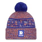 New Era Kids' Denver Broncos 2025 Sideline Cold Weather Pom Beanie - Thumbnail 1 of 3