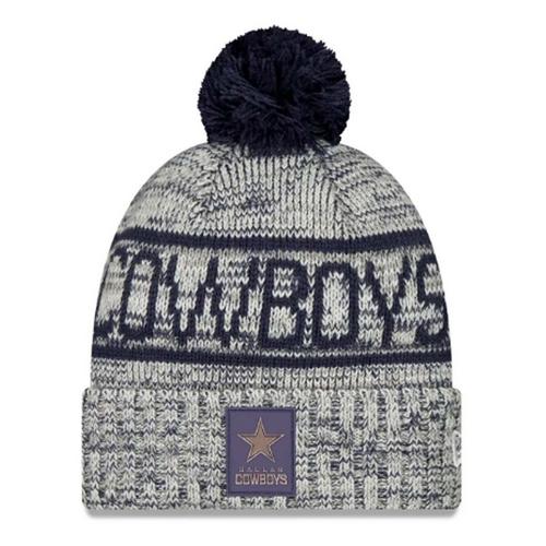 New Era Kids' Dallas Cowboys 2025 Sideline Cold Weather Pom Beanie - Primary Image