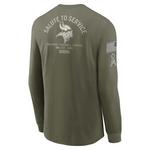 Nike Minnesota Vikings 2025 Salute To Service Long Sleeve T-Shirt - Thumbnail 2 of 2