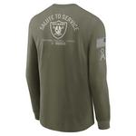 Nike Las Vegas Raiders 2025 Salute To Service Long Sleeve T-Shirt - Thumbnail 2 of 2