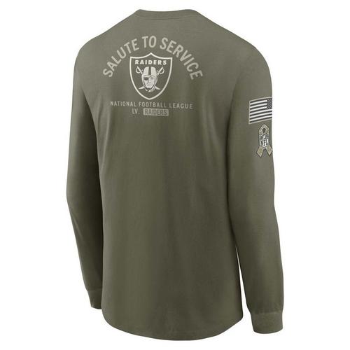 Nike Las Vegas Raiders 2025 Salute To Service Long Sleeve T-Shirt - Primary Image