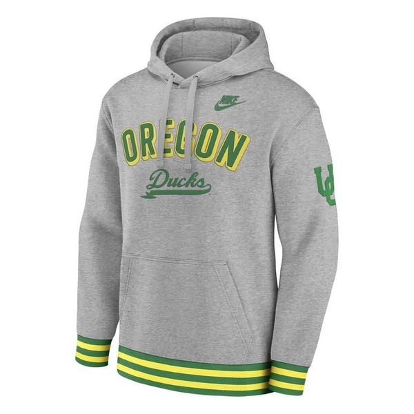 Oregon Ducks Nike Hoodie Large Heather Grey