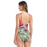Women's Bleu Rod Beattie White Lotus Surplice Mio One Piece Swimsuit - Thumbnail 2 of 2