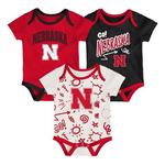 Genuine Stuff Baby Nebraska Cornhuskers All Day Play Onesies - Thumbnail 1 of 4
