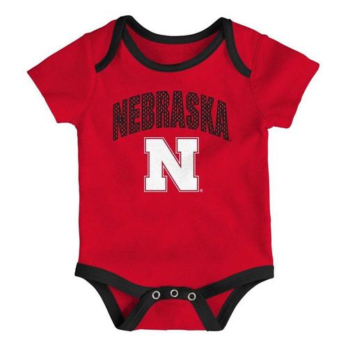 Genuine Stuff Baby Nebraska Cornhuskers All Day Play Onesies - Primary Image