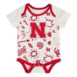 Genuine Stuff Baby Nebraska Cornhuskers All Day Play Onesies - Thumbnail 4 of 4