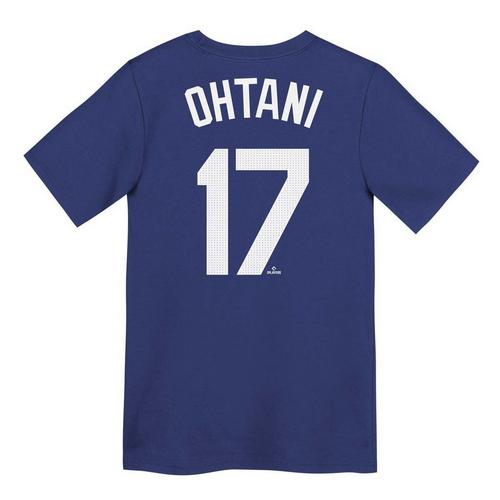 Nike Kids' Los Angeles Dodgers Shohei Ohtani #17 2024 World Series Champions Name & Number T-Shirt - Primary Image