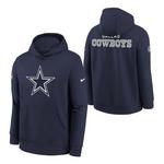 Nike Kids' Dallas Cowboys 2025 Sideline Club Hoodie - Thumbnail 1 of 3