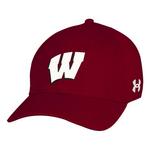 Under Armour Wisconsin Badgers Sideline Armour Stretch Fit Hat - Thumbnail 1 of 2