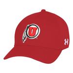 Under Armour Utah Utes Sideline Armour Stretch Fit Hat - Thumbnail 1 of 2