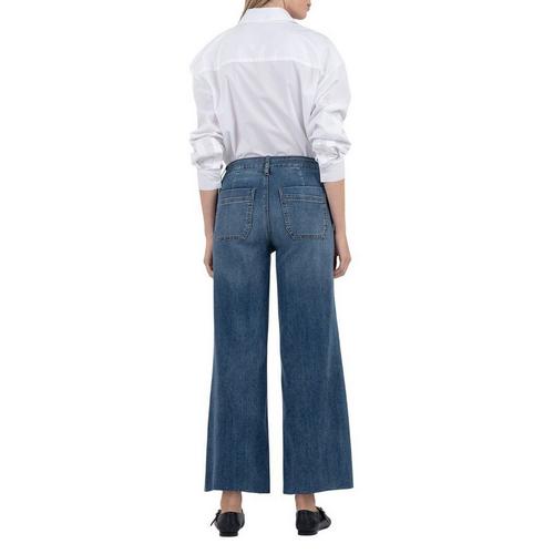 Women's KUT from the Kloth Meg Braided Patch Pocket Wide Leg Jeans - Primary Image