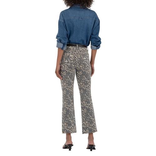 Women's KUT from the Kloth Kelsey Raw Hem Slim Fit Flare Ankle Jeans - Primary Image