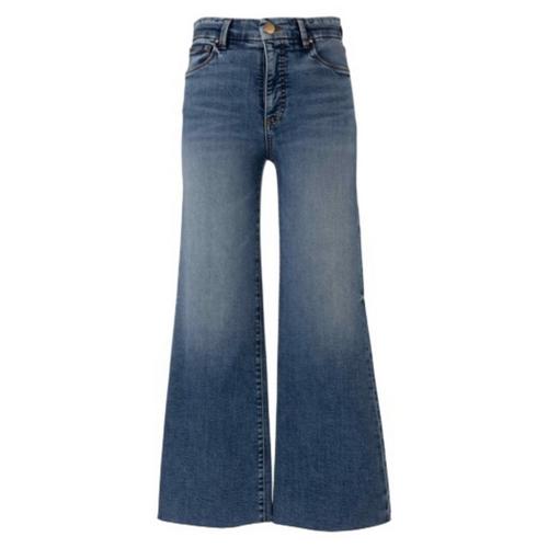 Women's KUT from the Kloth Meg Fab Ab Raw Hem Relaxed Fit Wide Leg Ankle Jeans - Primary Image