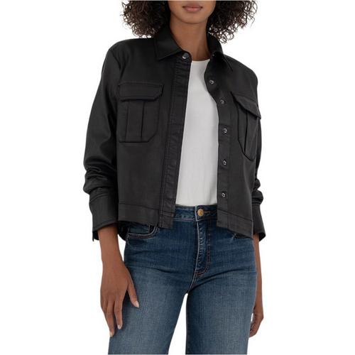 Women's KUT from the Kloth Remy Coated Denim Jacket - Primary Image