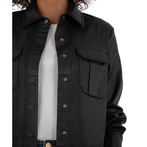 Women's KUT from the Kloth Remy Coated Denim Jacket - Primary Image