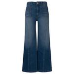 Women's KUT from the Kloth Charlotte Front Seam Patch Pocket Relaxed Fit Wide Leg Ankle Jeans - Thumbnail 1 of 6