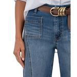 Women's KUT from the Kloth Charlotte Front Seam Patch Pocket Relaxed Fit Wide Leg Ankle Jeans - Thumbnail 6 of 6